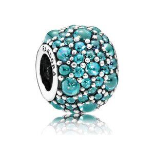 Pandora Teal Droplet Charms